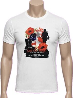 Lest We Forget Memorial Graphic Tee - White